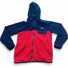 Patagonia Kids  Micro D Snap-T Blue Red Fleece Jacket Size XS 5-6
