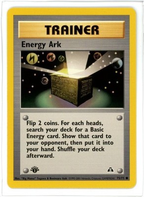Energy Ark 75/75 1st Edition Neo Discovery Pokemon Card