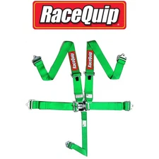 Racequip 711071 SFI 5 Point Latch & Link Style Racing Seat Belt Harness Green