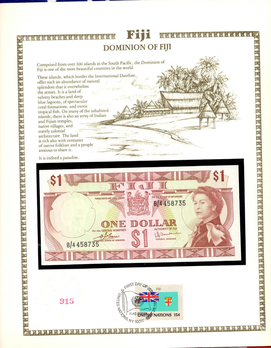 Fiji 1 Dollar Indiana South Pacific PAPER Money for sale | eBay
