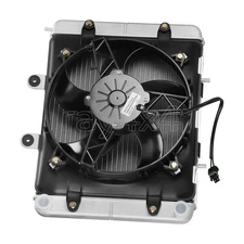 Radiator and Cooling Fan For Polaris Sportsman 700 EFI 2004 2005 2006 2007 2008