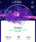 Pokémon - Shiny Shadow Kyogre - P T C 100k stardust and 20 Candies - Description