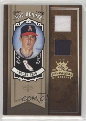 2005 Donruss Diamond Kings HOF Heroes Gold Materials 12/25 Nolan Ryan #HH-9 e8a
