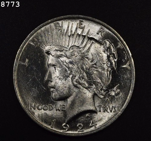 1924 Peace Dollar "CH BU"