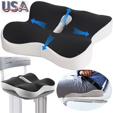 Memory Foam Seat Cushion Coccyx Tailbone Pain Relief Office Chair Car Seat Pad