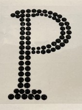 Recollections Halloween Bling Rhinestone Gem Embellishment Letter P 422464