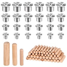 99 Pcs Woodworking Dowel Pin Set, Including 24 Pcs Dowel Centering Pins in