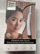 Pure Silk Dermaplane Facial Exfoliator  Hair Remover. Brand New In Box