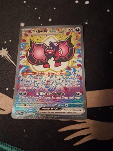Pokemon TCG Pecharunt EX Prismatic Evolutions Holo Card 163/131 Sir
