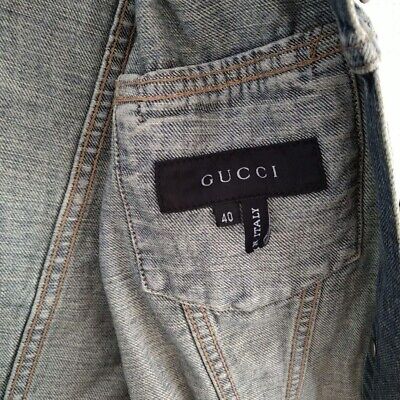 GUCCI Denim Blouson Jacket Women's Size 40 Leather Tag GUCCI Denim Blouson Jacket Women's Size 40 Leather Tag