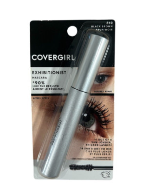COVERGIRL Exhibitionist Mascara Smudge Proof Clump Proof Volume #810 BLACK BROWN
