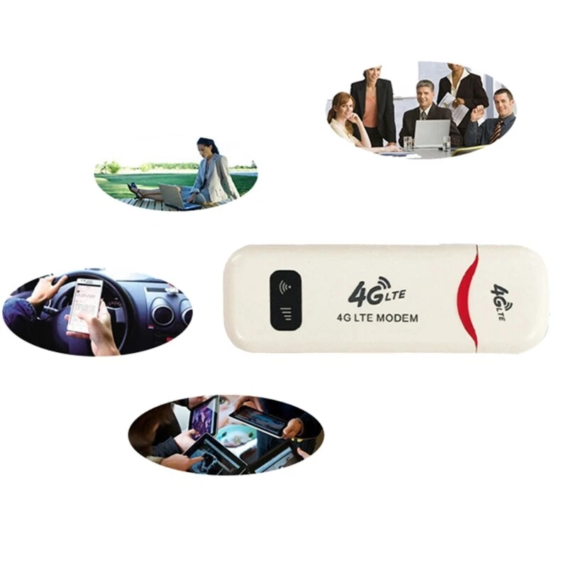 Router WiFi Inalámbrico 4G LTE, Punto de Acceso WiFi USB de Bolsillo 150 Mbps Módem USB Tamaño Pequeño Foto 3 de 4