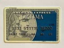 AMERICAN EXPRESS OPTIMA Credit Card ~ Expired in 1999 ~ Vintage ~ COLLECTIBLE