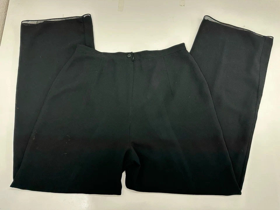 JS Collections Womens Dress Pants Size 16 Black Lined Pants - Image 4 of 4