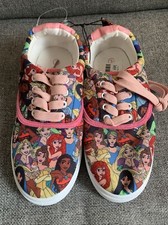 Disney Princess Canvas Shoes Sneakers Kids Size 3 NEW By Ground Up