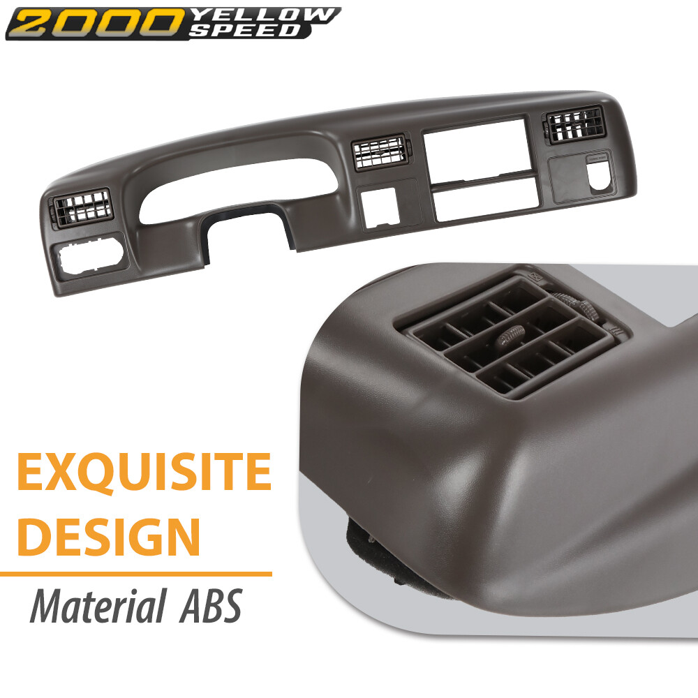 1999-2004 Ford F250 F350 Super Duty Dash Instrument Cluster Bezel – Gray Plastic