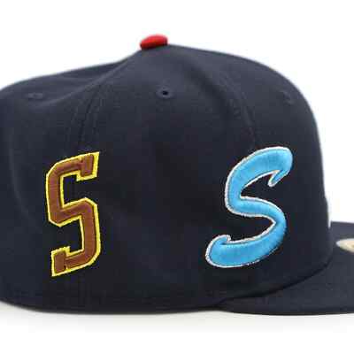 Supreme Multi S Logo New Era 黒 7 5/8 Supreme Multi S Logo New Era 59Fifty Fitted Hat Navy - SS25 - US