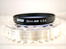 TIFFEN 52MM 80B CAMERA LENS FILTER