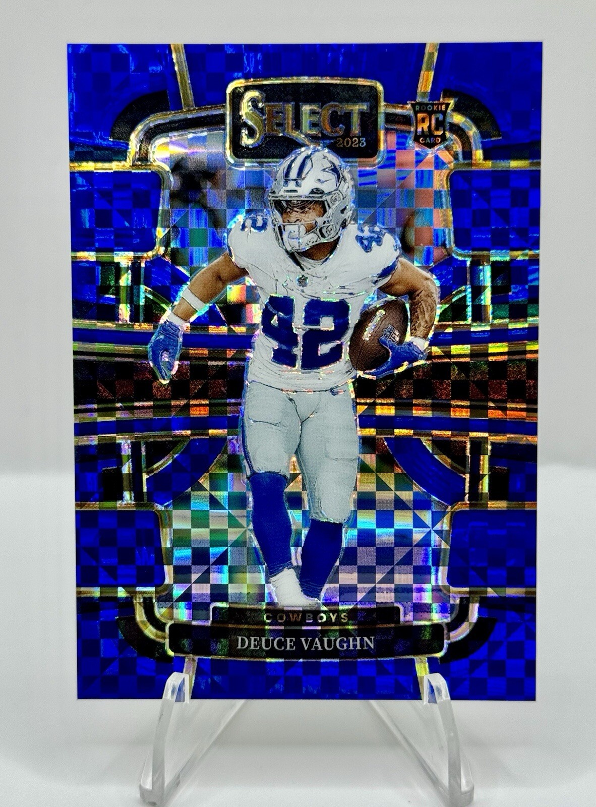 2023 Panini Select DEUCE VAUGHN Rookie Blue Prizm Concourse RC Cowboys /199 MINT