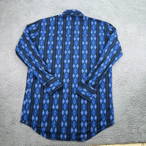 Wrangler Shirt Mens Large Tall LT Aztec Geometric Modern Cowboy Western - Picture 13 of 14