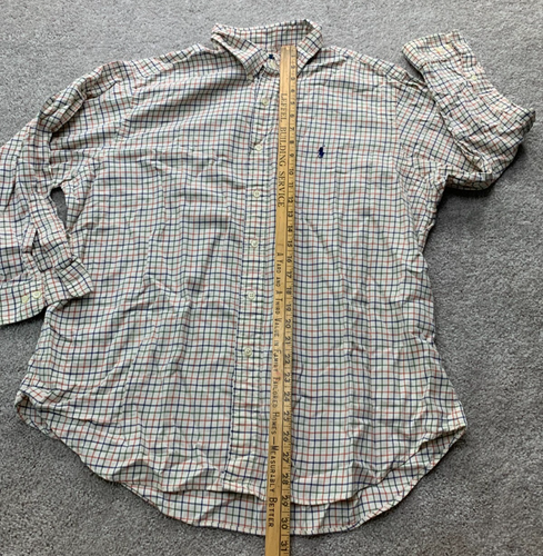 Camisa Ralph Lauren Calce Clásico Para Hombre X-Grande Multi Rejilla Mini Cuadros Abotonada - Imagen 5 de 16