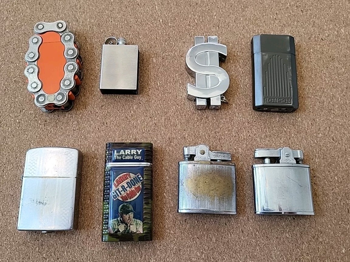 Lot Ronson Camel Royal Star Omscolite Continental For Parts 