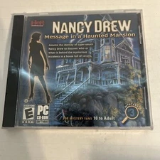 Nancy Drew #3 Message In A Haunted Mansion 3D Mystery Pc Game