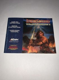 ⭐️NOTICE/MANUEL⭐️ IRONSWORD WIZARDS & WARRIORS 2 FRA NINTENDO NES + POSTER !!!