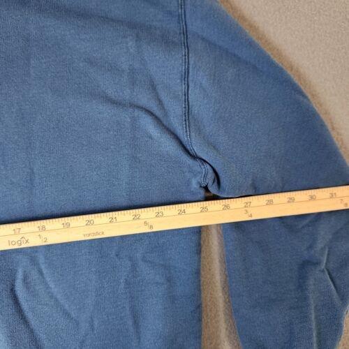 Vintage SK Sport Pullover Adult Large Blue Quarter Zip Grunge Baggy 90s Mens - Picture 8 of 12
