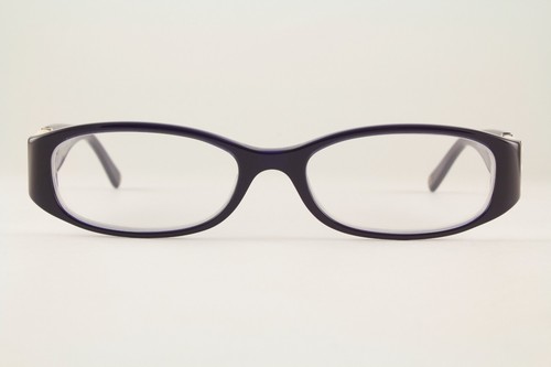 Very Rare Authentic Chanel 3155-H c. 1089 51mm Navy Blue Glasses Frames Italy - Picture 2 of 6