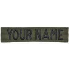 Custom RipStop Name Tape - Olive Drab