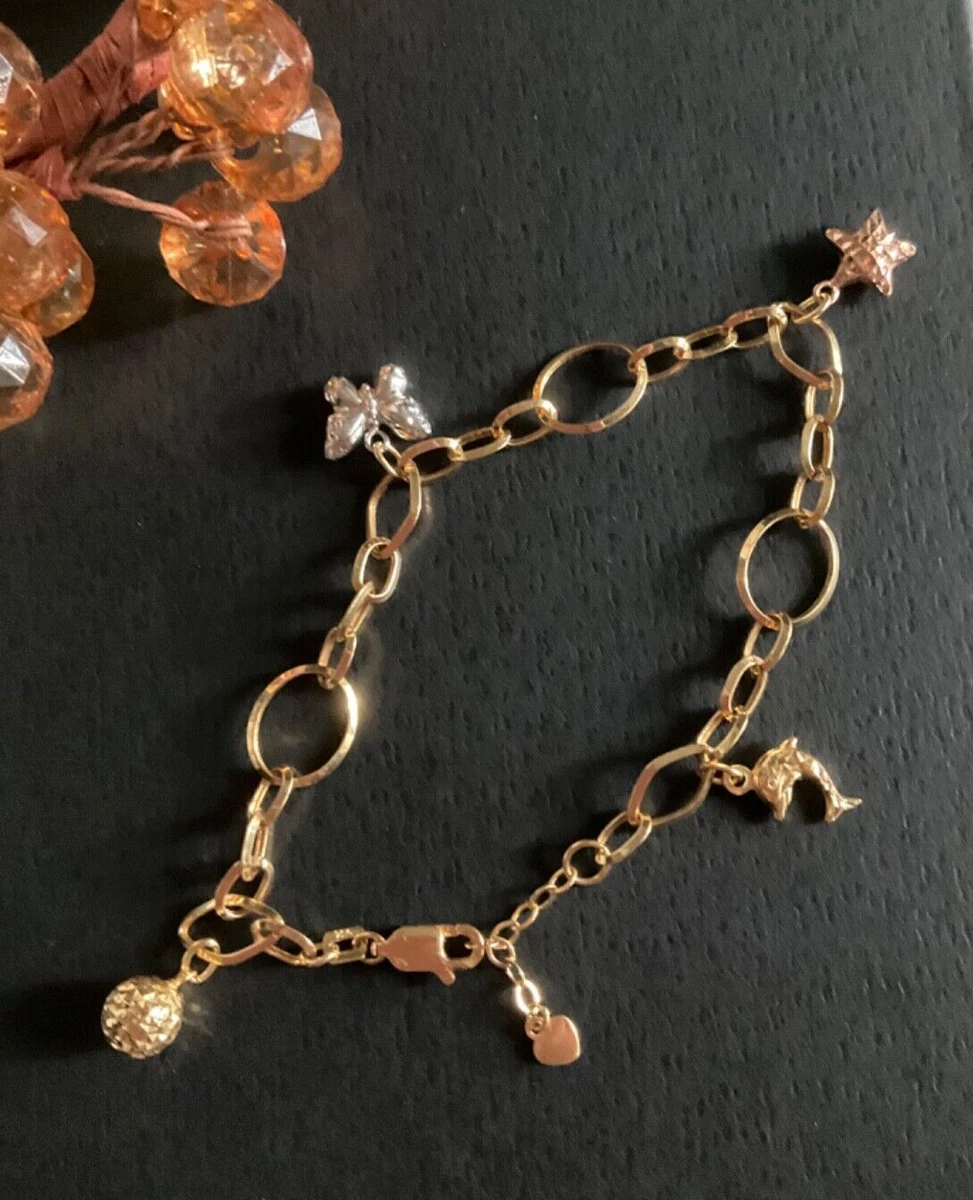 Real gold 2024 charms for bracelets
