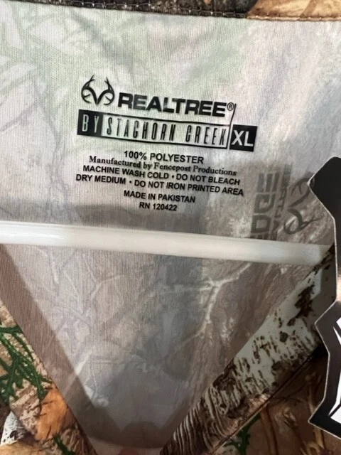 Real Tree By Stachorn Creek Men's Camo Pullover Long Sleeve Shirt Size XL NWT - Image 3 of 4