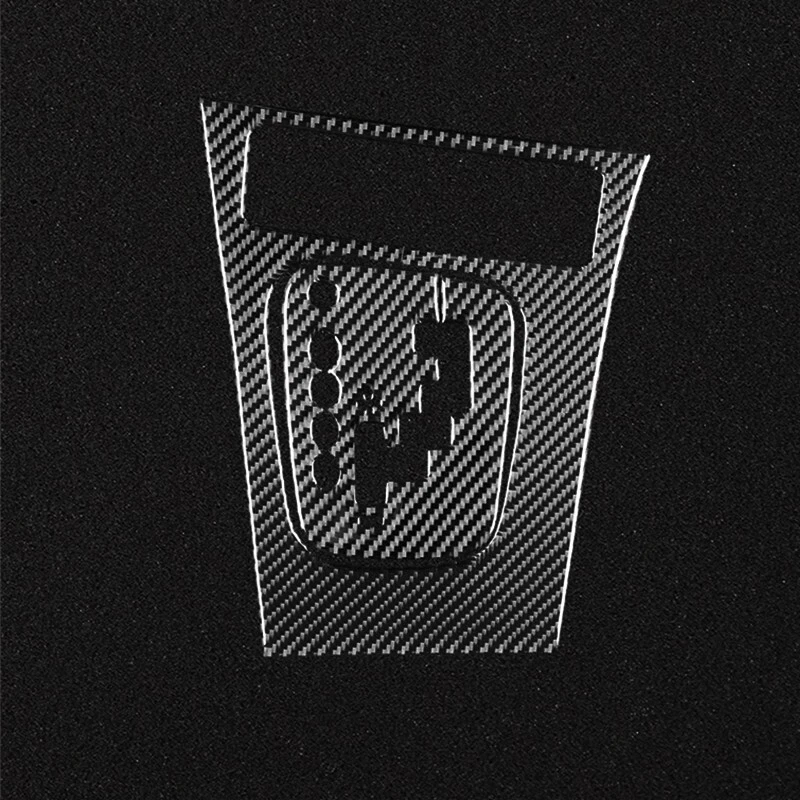 Real Soft Carbon Fiber Car Gear Shift Panel Cover For Subaru Legacy 2005-2009 - Image 3 of 4