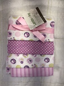 purple receiving blankets