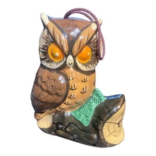 Vintage Hand Painted Ceramic Owl, Owl Air Freshener, Owl, Birds, Potpourri Fragr