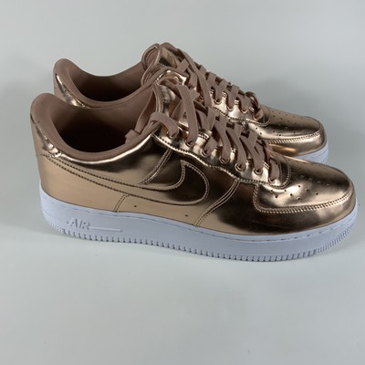 nike metallic sneakers rose gold