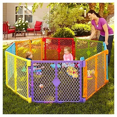 Toddleroo by North States Superyard Colorplay 8 Panel Freestanding