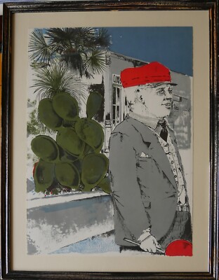 Bruno Caruso Lithographie Le Straßen Via Ferrata 65x46 Sign. Nummeriert 1970