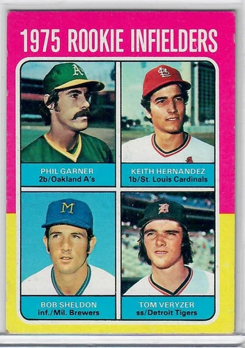 1975 Topps - Rookie Infielders Keith Hernandez, Phil Garner A961