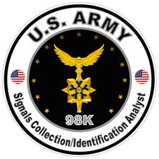 US Army Signals Collection/Identification Analyst Bumper Sticker Vinyl Decal 5"