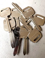 New 10 Pack Hillman Keys Toyota TR47, X217 Uncut Blank Ignition Replacement Keys