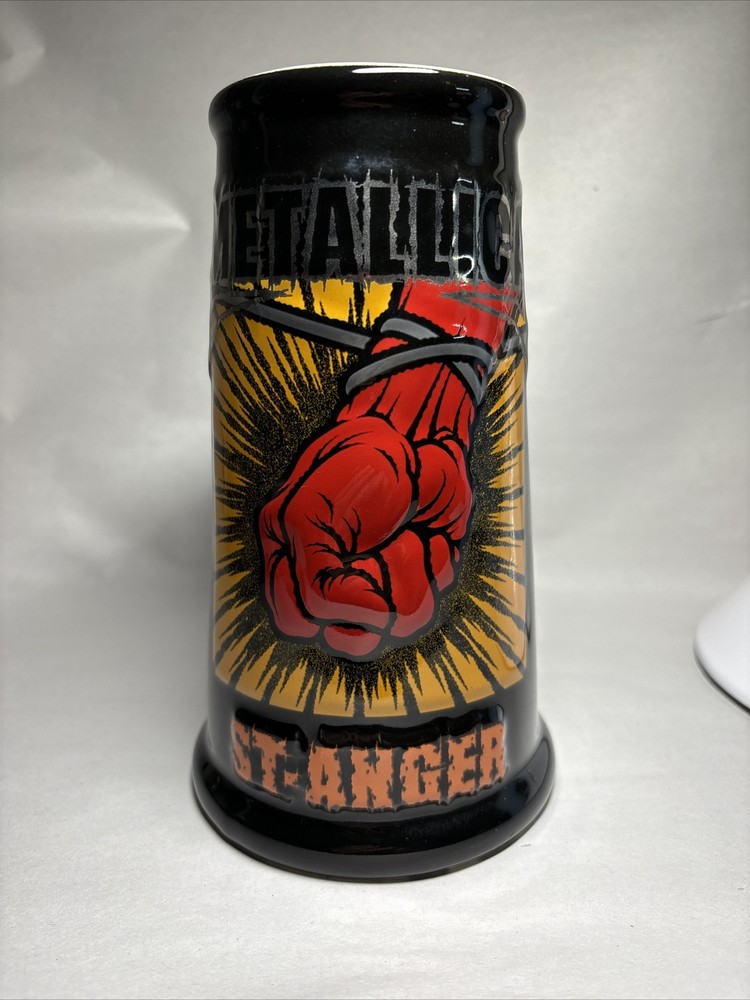 VTG 2003 METALLICA CERAMIC STEIN ST ANGER BEER MUG