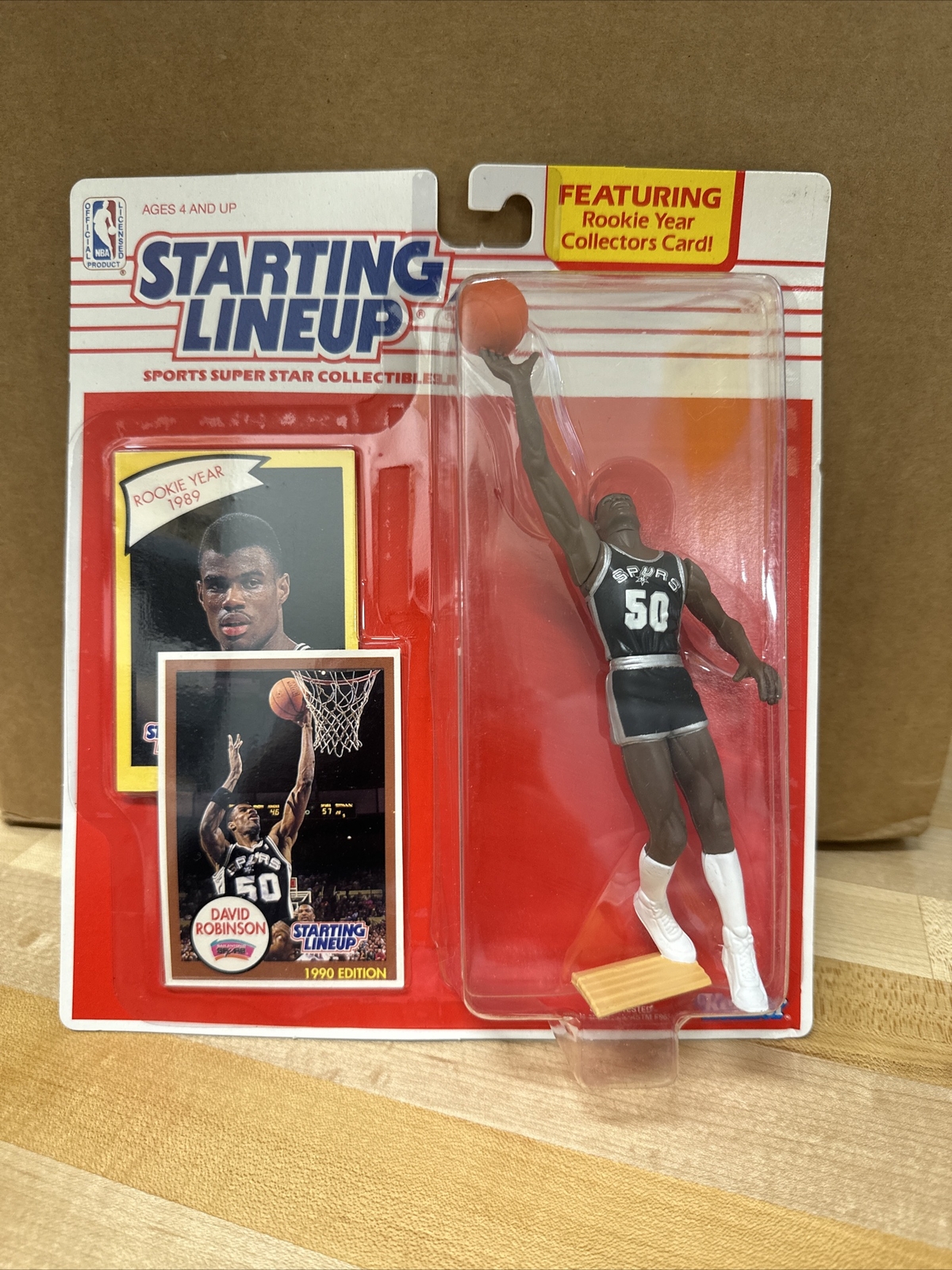 1990 NBA Starting Lineup David Robinson Spurs Action Figure