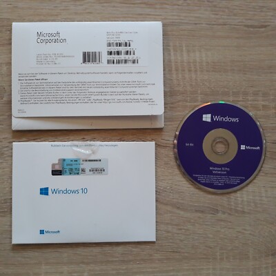 MS Windows 10 Professional 64-Bit (Made in Germany)
