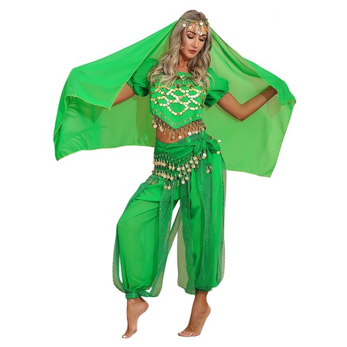 Damen Tanzbekleidung Laterne Kostüm Harem Outfit Cosplay Tanz Schal Bauch Sets - Bild 98 von 139
