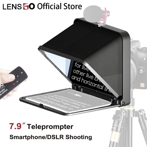 LENSGO TC7 7.9" Teleprompter For Smarpthone Tablet Camera DSLR Video Recording - Picture 1 of 5