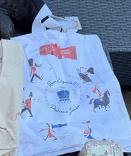 Queen Elizabeth II canvus Bag celebrating Platinum Jubilee 