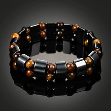 Hämatit Tigerauge Armband - Naturstein Armba...