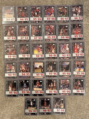 1998 Upper Deck Michael Jordan MJ Timeframe - Lot of 33 cards.